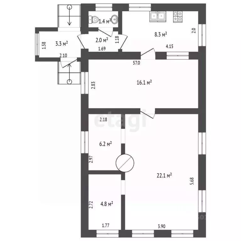Дом в Самарская область, Самара Вишневая ул., 29 (62 м) - Фото 2