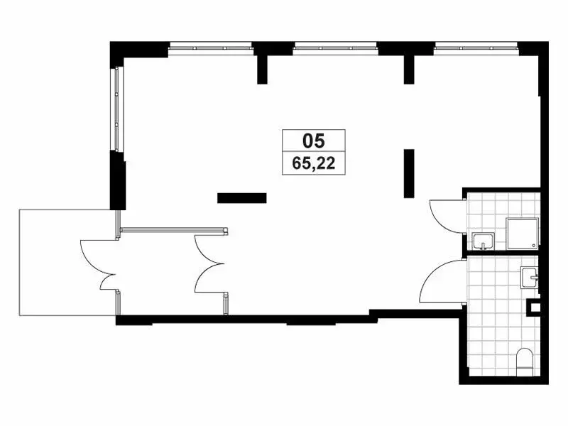 Помещение свободного назначения (65.52 м) - Фото 1