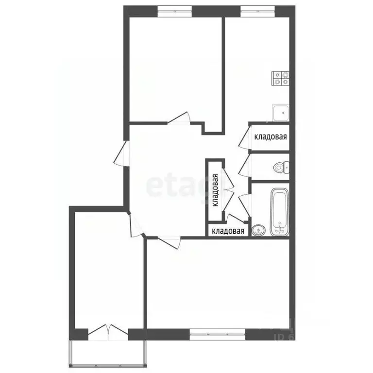 3-к кв. Пермский край, Пермь ул. Охотников, 16 (71.2 м) - Фото 2