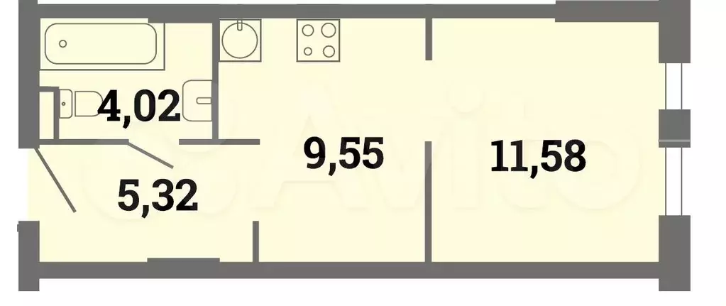 Квартира-студия, 30 м, 10/23 эт. - Фото 0