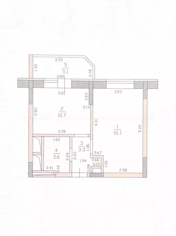 1-к кв. Татарстан, Казань ул. Маршала Чуйкова, 62 (38.8 м) - Фото 2