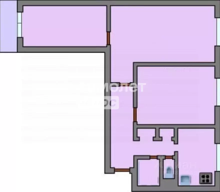 3-к кв. Москва Рублевское ш., 3 (59.2 м) - Фото 2