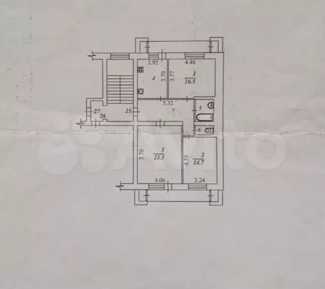 3-к. квартира, 83 м, 2/6 эт. - Фото 1