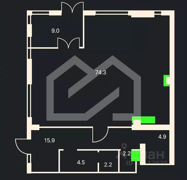 Торговая площадь в Москва Сколковское ш., 40к4 (113 м) - Фото 2