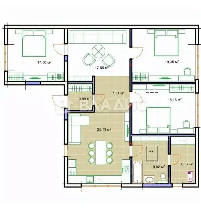 Дом в Волгоградская область, Волгоград ул. Шурухина, 86/94 (190 м) - Фото 2