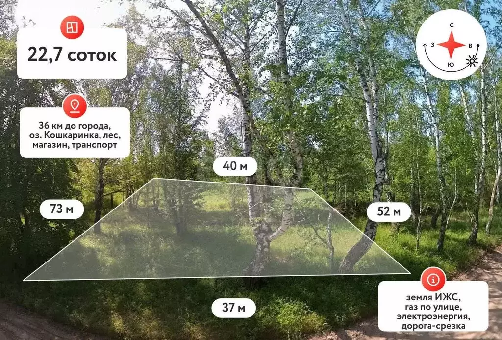 Участок в Нижнетавдинский район, посёлок Мияги, Советская улица (22.7 ... - Фото 1