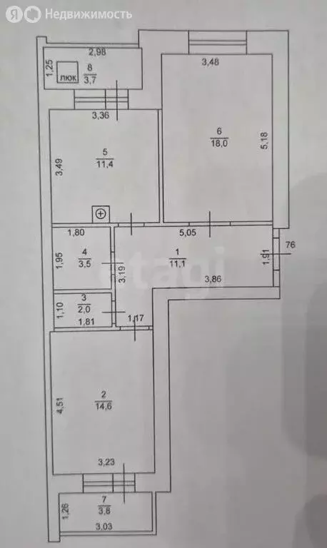 2-комнатная квартира: Тверь, улица Михаила Румянцева, 42 (68.6 м) - Фото 1