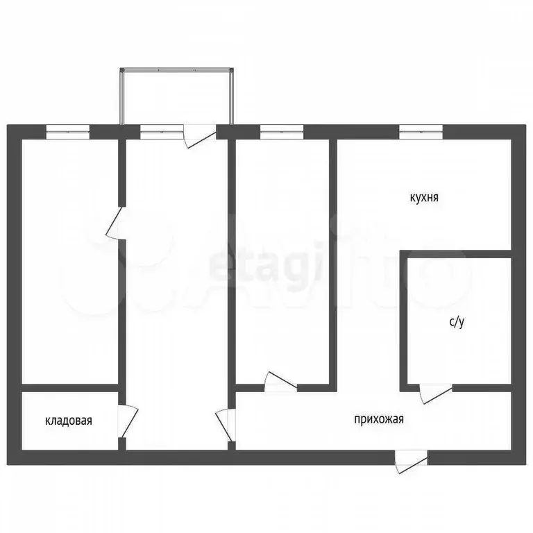 3-к. квартира, 53,1 м, 5/5 эт. - Фото 0