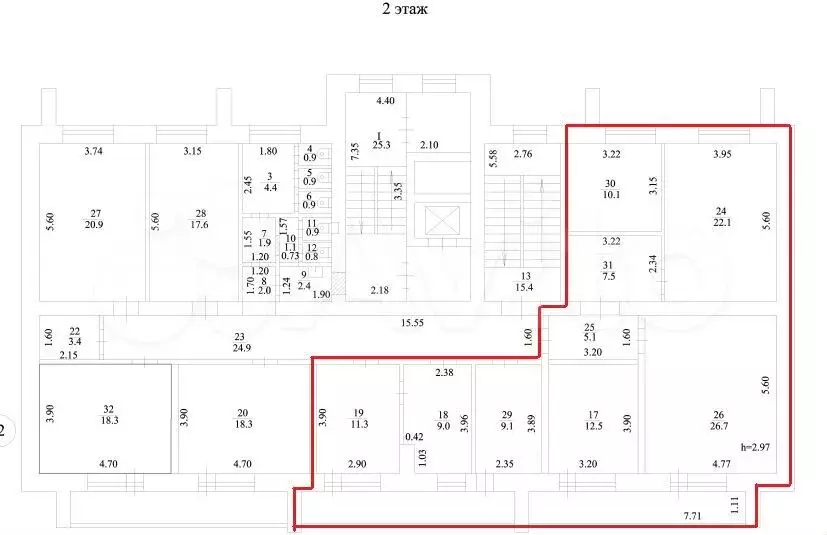 Помещение под хостел в центре, 111.7 м - Фото 0