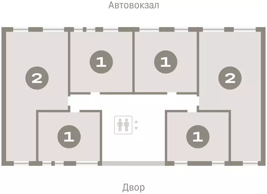 2-комнатная квартира: Тюмень, жилой комплекс Республики 205 (36.38 м) - Фото 1
