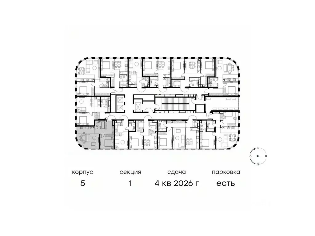 2-к кв. Москва Левел Нижегородская жилой комплекс (46.3 м) - Фото 1