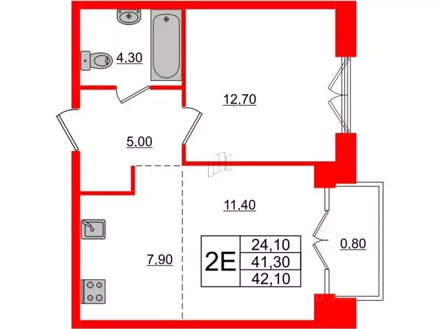 1-к кв. Санкт-Петербург наб. Обводного Канала, 169 (41.6 м) - Фото 1