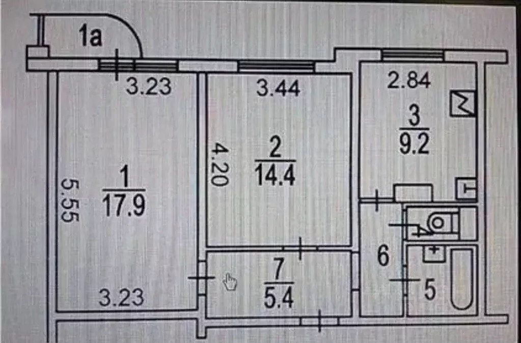 2-к кв. Москва ул. Амундсена, 11 (40.0 м) - Фото 1