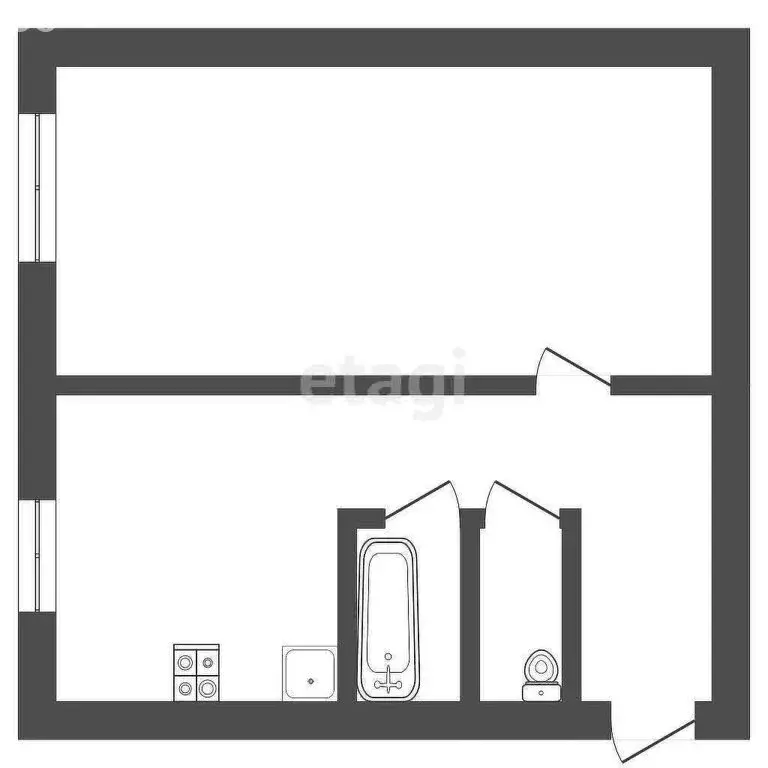 1-комнатная квартира: Каменка, Лесная улица, 12 (30.6 м) - Фото 0