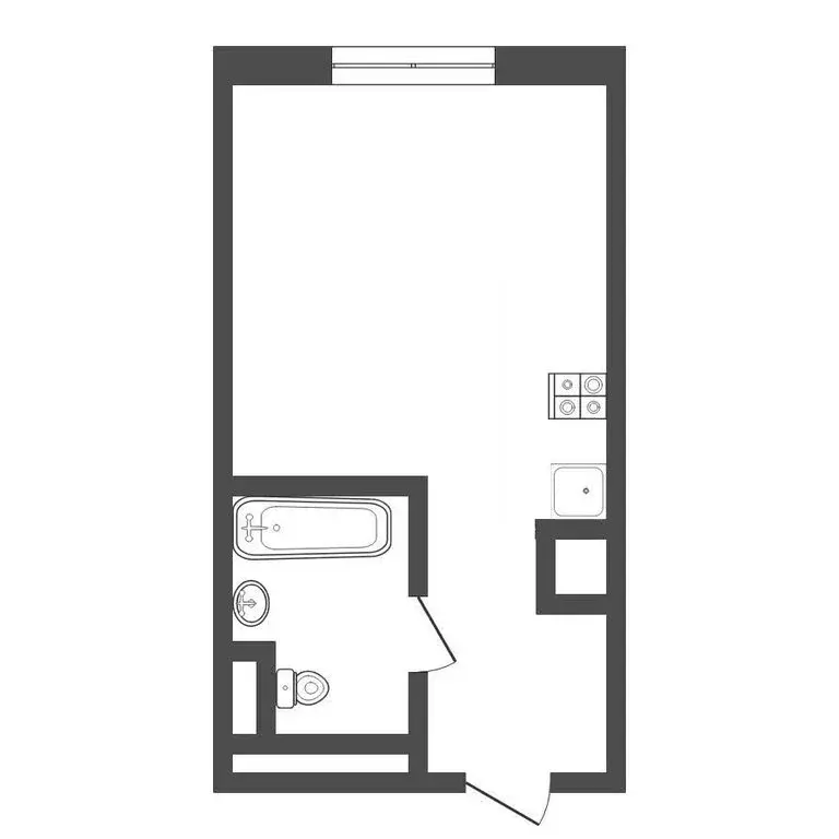 Квартира-студия: Тюмень, Ставропольская улица, 160 (23.8 м) - Фото 1