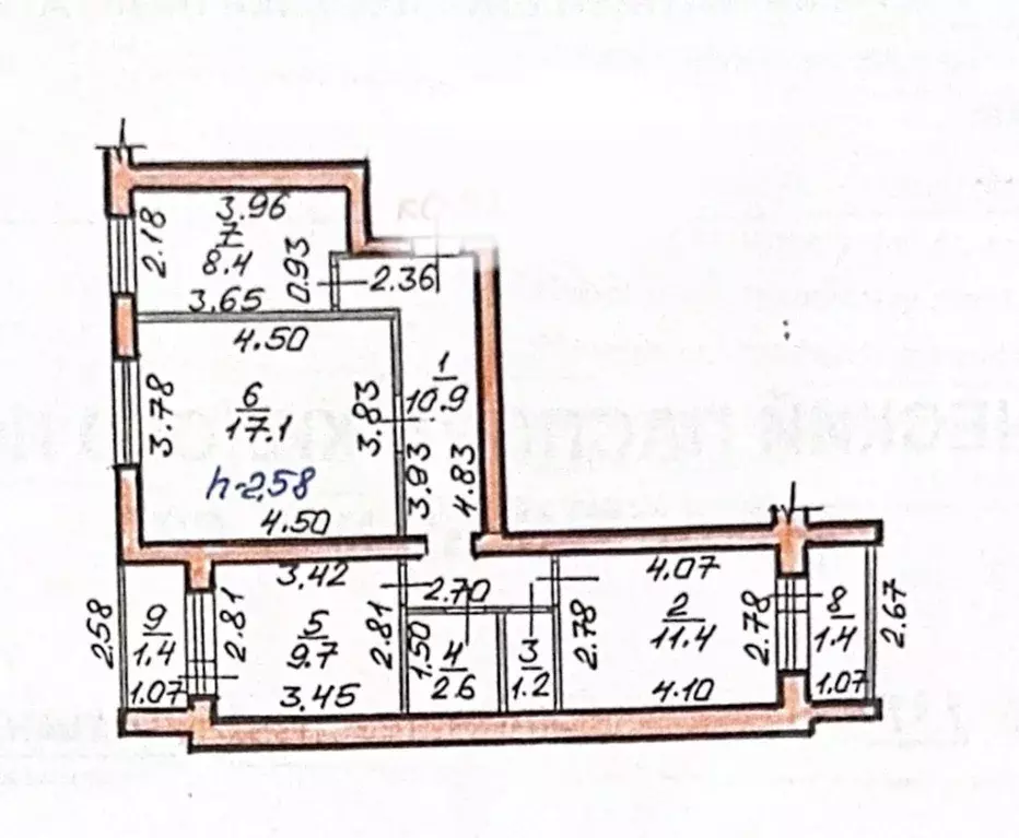 3-к кв. Башкортостан, Стерлитамак ул. Артема, 131 (64.1 м) - Фото 2