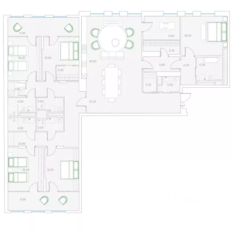 5-к кв. Москва Софийская наб., 34С3 (239.3 м) - Фото 0