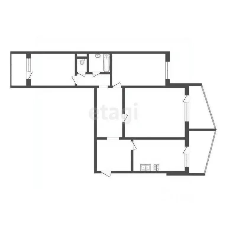 3-к кв. Смоленская область, Смоленск Краснинское ш., 5 (91.0 м) - Фото 1