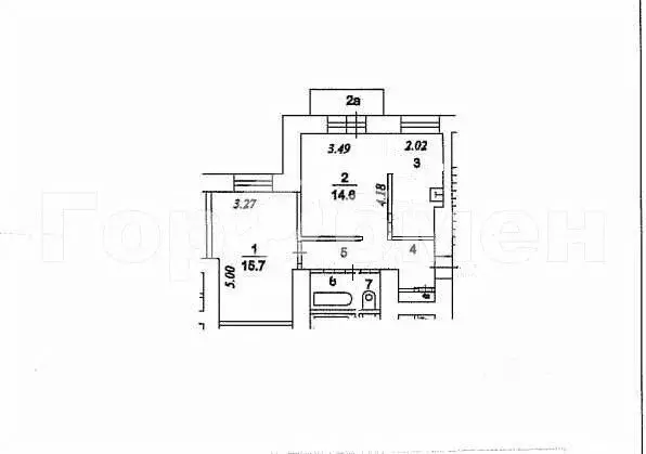 2-к кв. Москва Кутузовский просп., 19 (50.0 м) - Фото 2