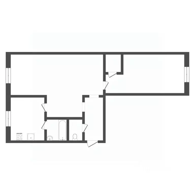 2-к кв. Тюменская область, Тюмень ул. Республики, 175 (42.4 м) - Фото 2