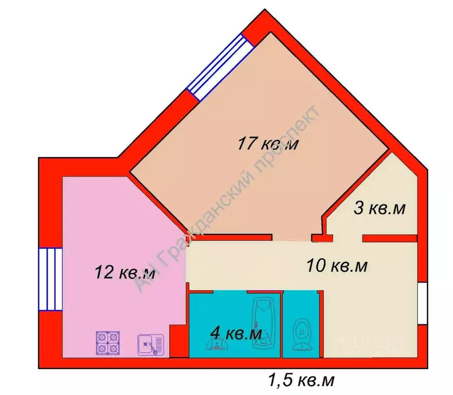 1-к кв. Ленинградская область, Шлиссельбург Кировский район, ул. ... - Фото 1