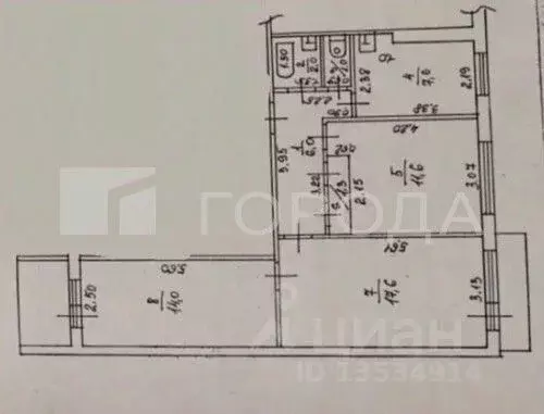 3-к кв. Алтайский край, Барнаул Докучаево мкр, ул. Шукшина, 36 (63.7 ... - Фото 2