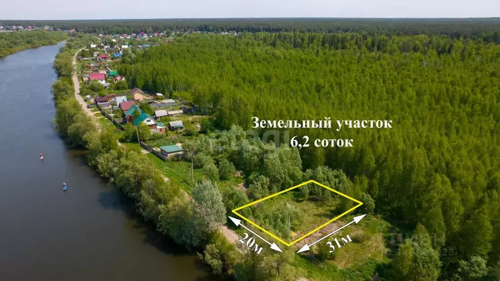 Участок в Томская область, Шегарский район, Заречное НИИ ЯФ ... - Фото 1