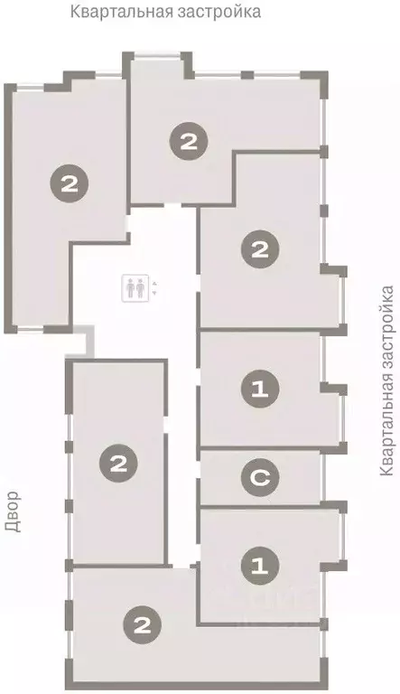 2-к кв. Тюменская область, Тюмень Мысовская ул., 26к1 (63.08 м) - Фото 1