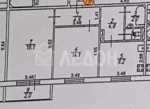 Продаётся 2-к квартира, 55.9 м - Фото 1