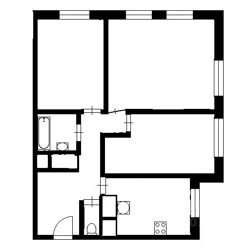 3-к кв. Москва Мукомольный проезд, 2 (86.0 м) - Фото 2