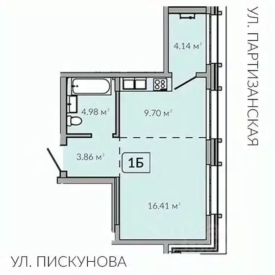 1-к кв. Иркутская область, Иркутск Байкальская ул., 89 (38.72 м) - Фото 0