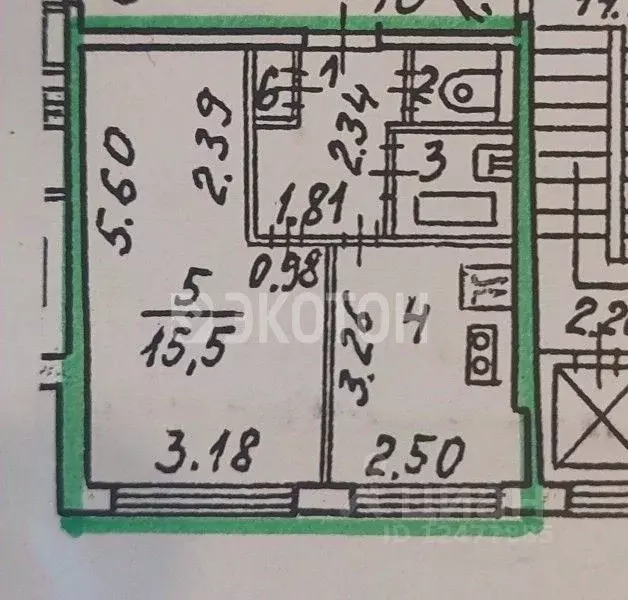 1-к кв. Санкт-Петербург Купчинская ул., 17К4 (31.2 м) - Фото 2