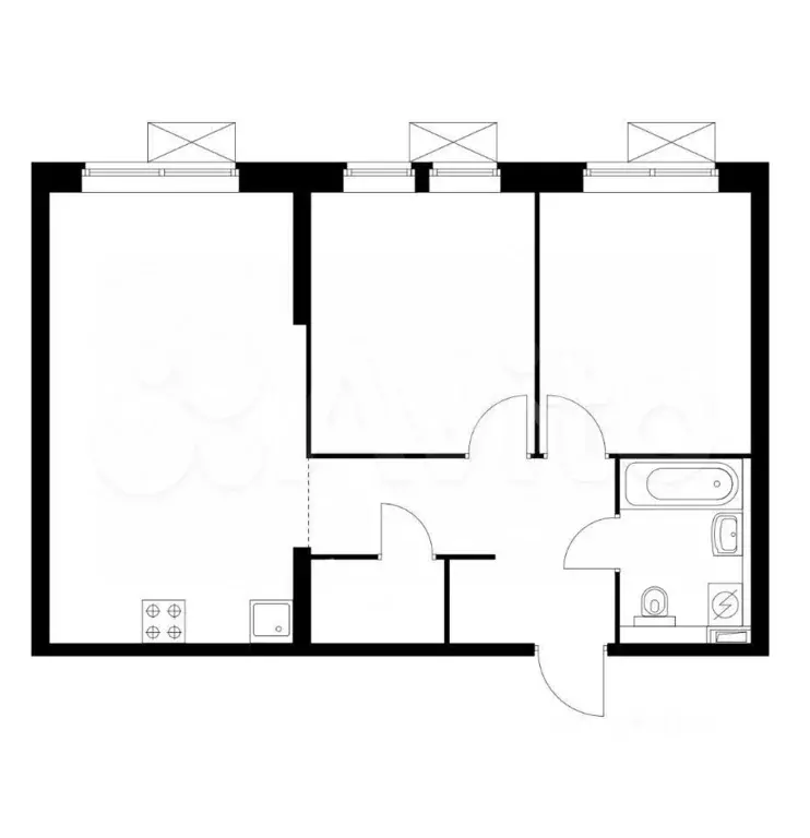 3-к. квартира, 65 м, 13/33 эт. - Фото 0