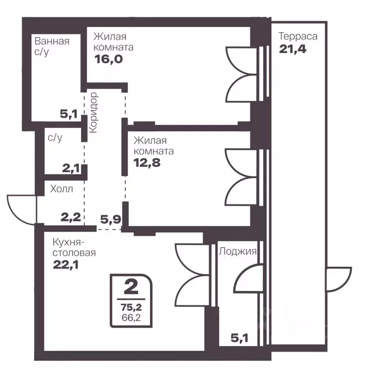 2-к кв. Челябинская область, Магнитогорск Голос Притяжение жилой ... - Фото 1