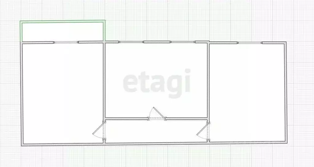 2-к кв. Костромская область, Кострома Кинешемское ш., 68 (52.7 м) - Фото 2