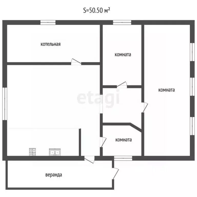 Дом в Тюменская область, Ялуторовск Ишимская ул., 54 (50 м) - Фото 2