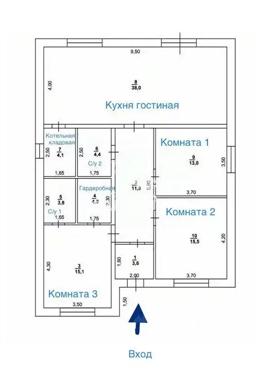 Дом в Оренбургская область, Оренбургский район, с. Подгородняя ... - Фото 1