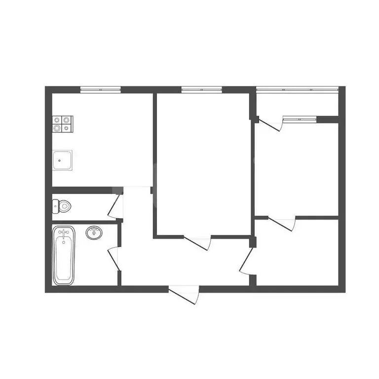 2-комнатная квартира: Киреевский район, сельское поселение ... - Фото 1
