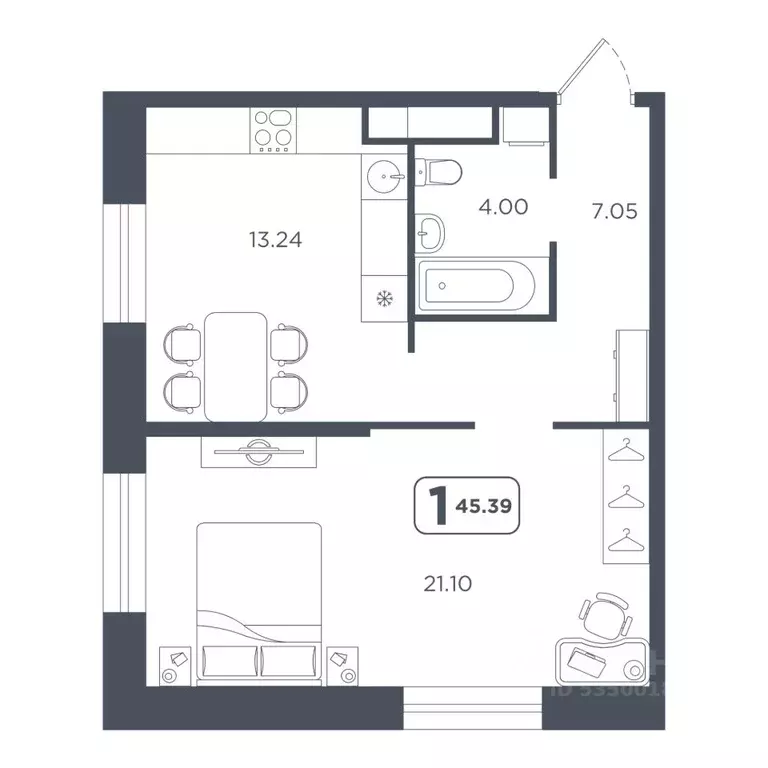 1-к кв. Тюменская область, Тюмень Мелиораторов мкр, ул. Голышева, 8А ... - Фото 0