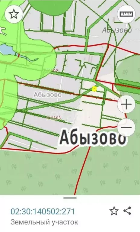 Участок в Башкортостан, Караидельский сельсовет, с. Абызово ул. ... - Фото 2