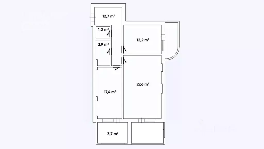 2-к кв. Севастополь ул. Сенявина, 5 (83.5 м) - Фото 1