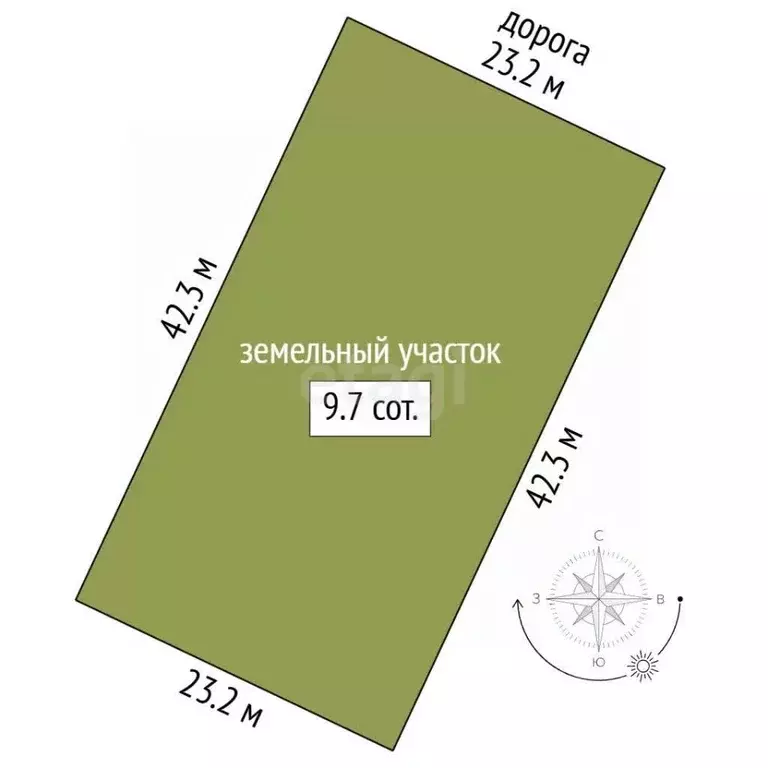 Участок в Мордовия, Лямбирский район, Берсеневское с/пос, Альтерра кп  ... - Фото 1