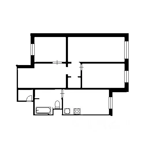 4-к кв. Санкт-Петербург Рыбацкий просп., 1 (80.0 м) - Фото 1