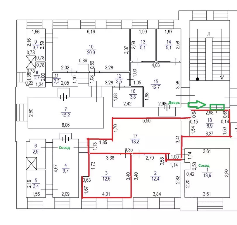 Офис в Москва Комсомольский просп., 7С2 (38 м) - Фото 1