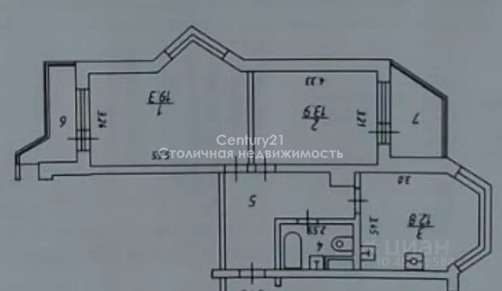 2-к кв. Московская область, Красногорск ул. Ленина, 42 (62.7 м) - Фото 1