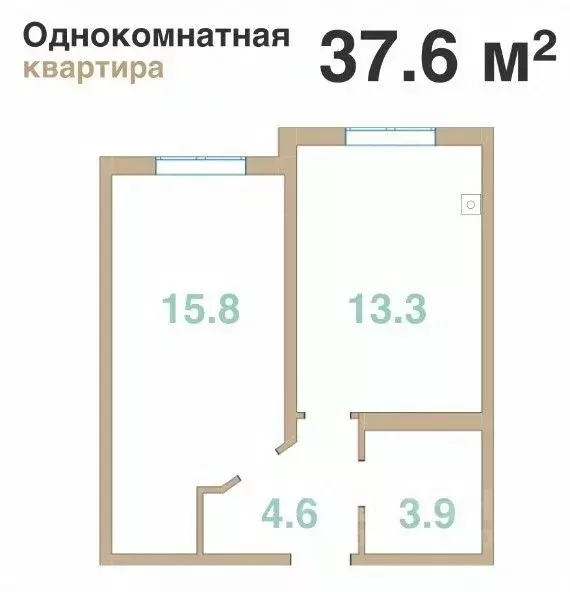 1-к кв. Краснодарский край, Новороссийск городской округ, с. Мысхако ... - Фото 2