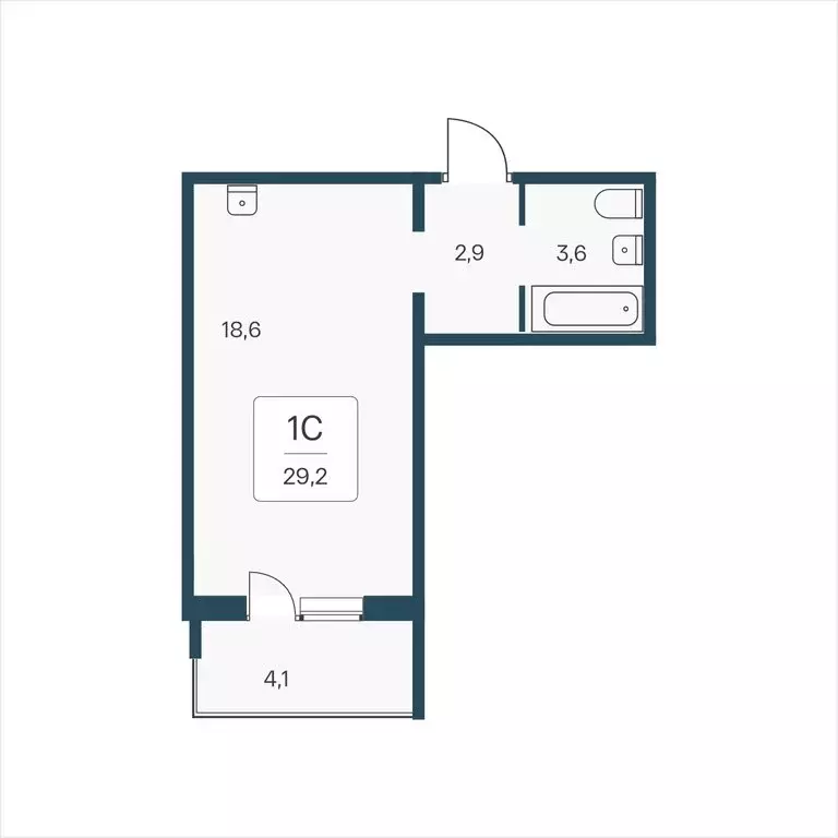 квартира-студия: новосибирск, кедровая улица, 80/3 (29.2 м) - Фото 0