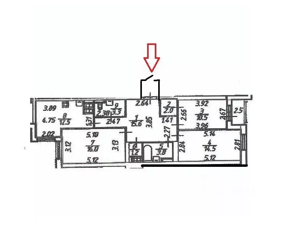 3-к кв. Санкт-Петербург Туристская ул., 23к1 (79.4 м) - Фото 2