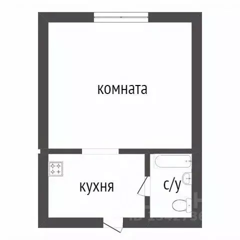 1-к кв. Курганская область, Курган ул. Дзержинского, 52 (18.0 м) - Фото 1