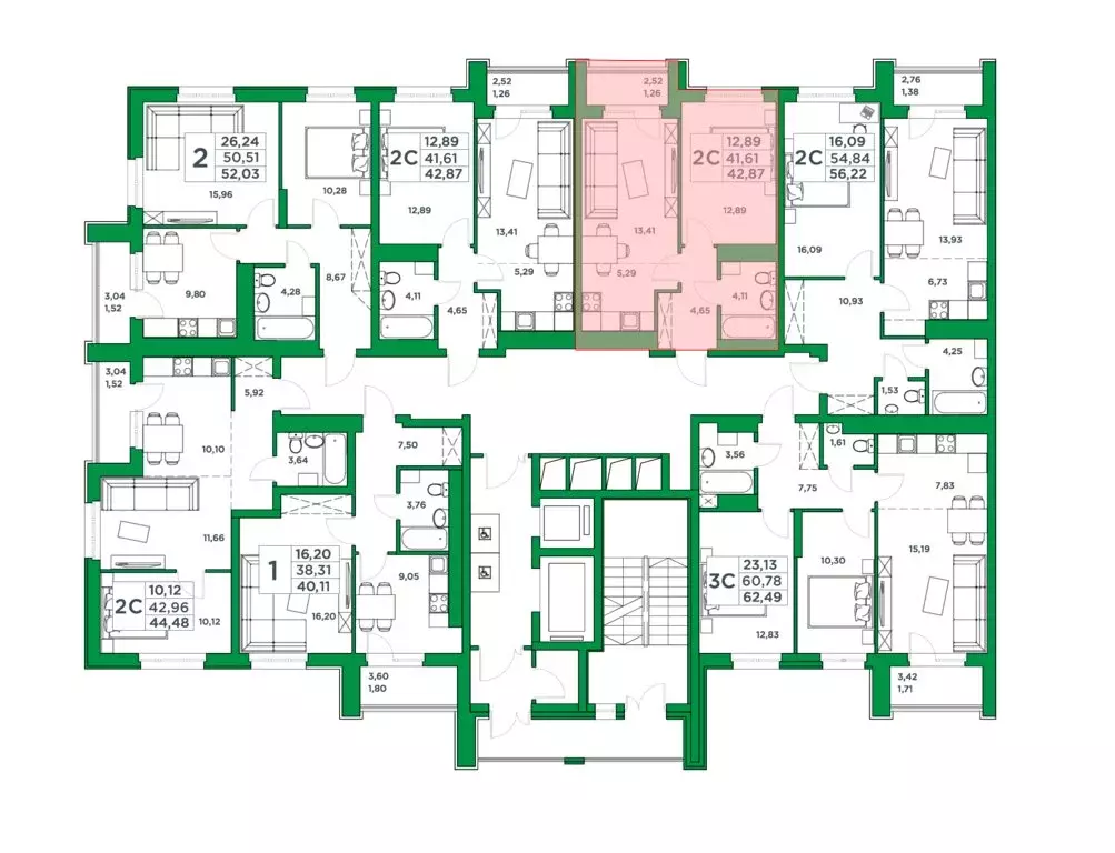 1-комнатная квартира: Уфа, Комсомольская улица, 8 (41.61 м) - Фото 2